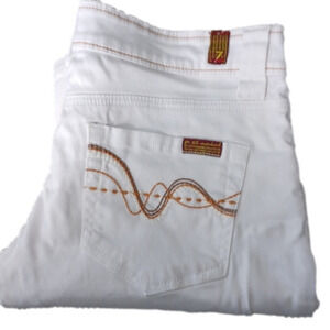 7fam white jeans